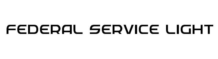 Federal Service Light  Descarca Fonturi Gratis