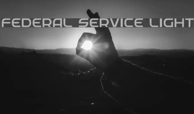 Federal Service Light Font examples