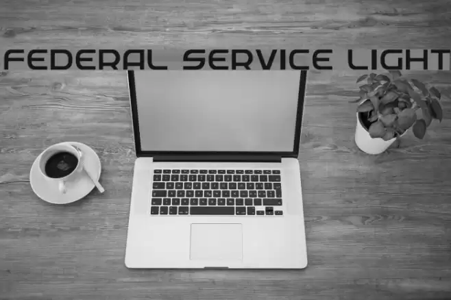 Federal Service Light Font examples