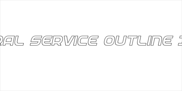 Federal Service Outline Italic Logo