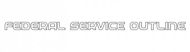 Federal Service Outline  Free Fonts Download