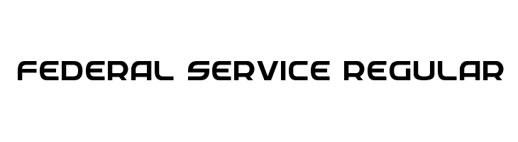 Federal Service Regular  font caratteri gratis