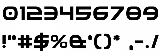 Federal Service Regular Шрифта ДРУГИЕ символов