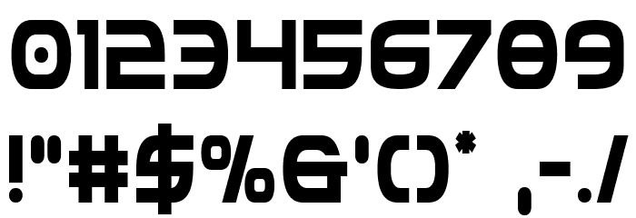 Federal Service Semi-Bold Condensed Font OTHER CHARS