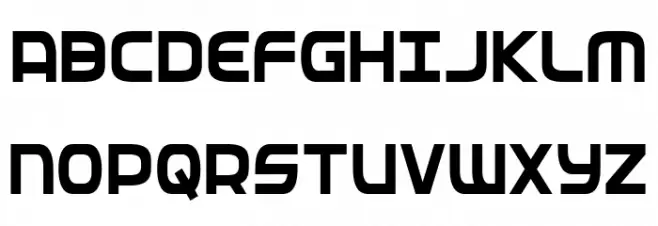 Federal Service Semi-Bold Condensed Caratteri MAIUSCOLE