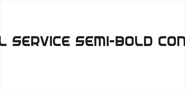 Federal Service Semi-Bold Condensed Logo