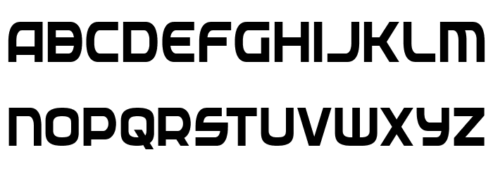 Federal Service Semi-Bold Condensed Font LOWERCASE