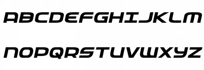 Federal Service Semi-Bold Expanded Italic 字体 大写