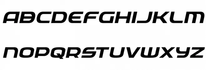 Federal Service Semi-Bold Expanded Italic 字体 小写