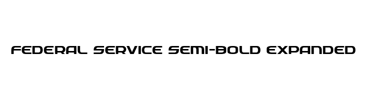 Federal Service Semi-Bold Expanded  les polices de caractères gratuit tlcharger