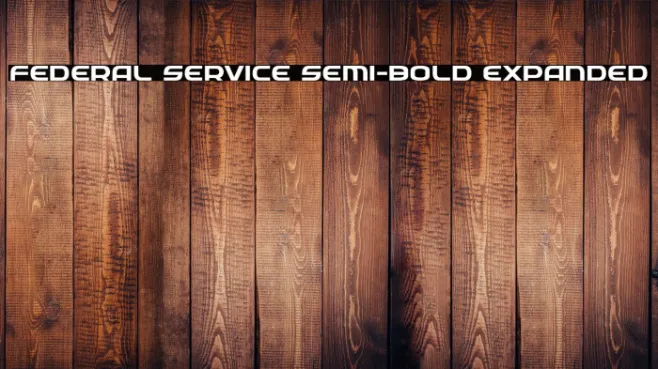 Federal Service Semi-Bold Expanded Example 1