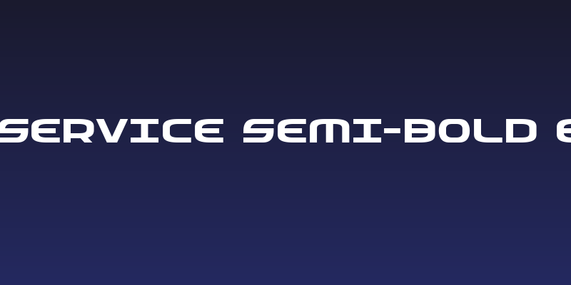 Federal Service Semi-Bold Expanded Social Header