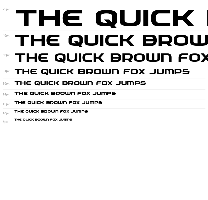 Federal Service Semi-Bold Expanded Waterfall