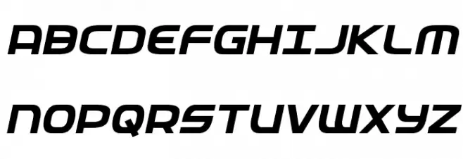 Federal Service Semi-Bold Italic Шрифта ВЕРХНИЙ
