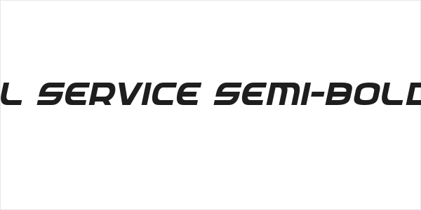 Federal Service Semi-Bold Italic Logo