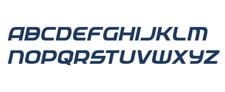 Federal Service Semi-Bold Italic Lowercase