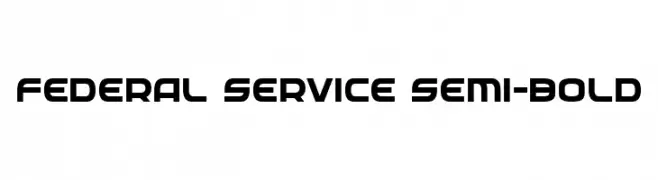 Federal Service Semi-Bold  تنزيل الخطوط