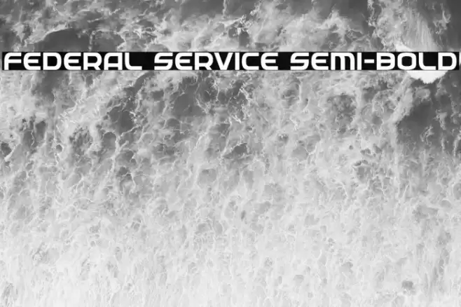 Federal Service Semi-Bold Font examples