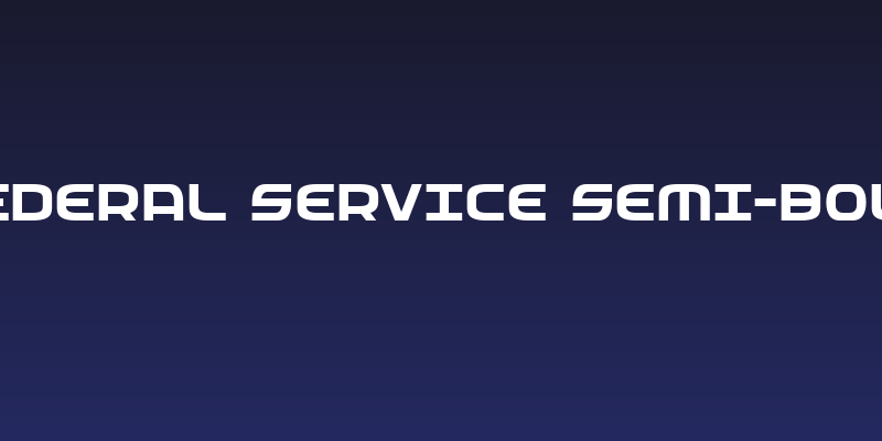 Federal Service Semi-Bold Social Header