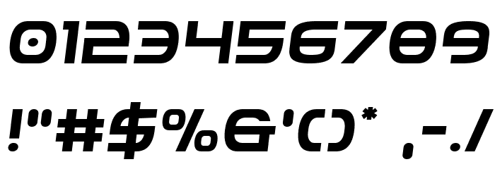 Federal Service Semi-Italic Font OTHER CHARS