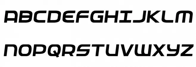 Federal Service Semi-Italic Schriftart Groß