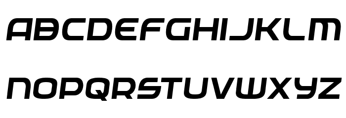 Federal Service Semi-Italic Font LOWERCASE
