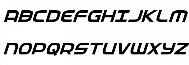 Federal Service Super-Italic Polices MAJUSCULES