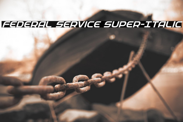 Federal Service Super-Italic Example 3