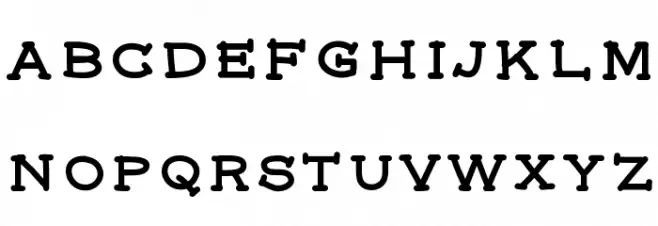 Federal फ़ॉन्ट लोअरकेस