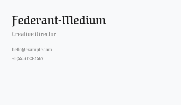 Federant-Medium Business Card