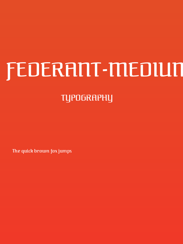 Federant-Medium Poster