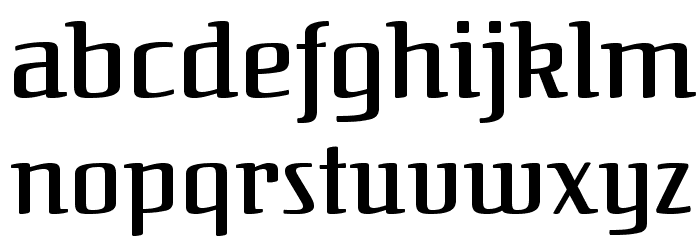 Federant-Medium フォント 小文字