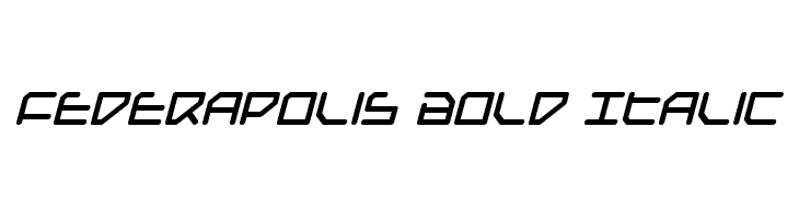 Federapolis Bold Italic  免费字体下载