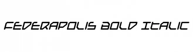 Federapolis Bold Italic  Fuentes Gratis Descargar