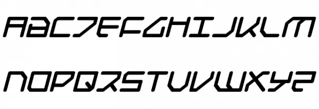 Federapolis Bold Italic خط أحرف كبيرة