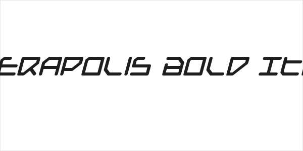 Federapolis Bold Italic Logo