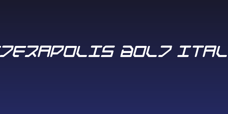 Federapolis Bold Italic Social Header