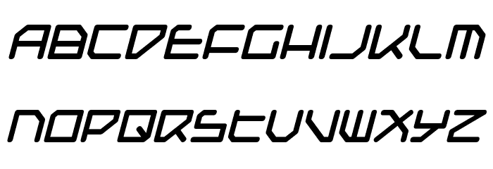 Federapolis Bold Italic 字体 小写