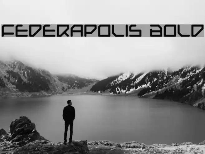 Federapolis Bold फ़ॉन्ट examples