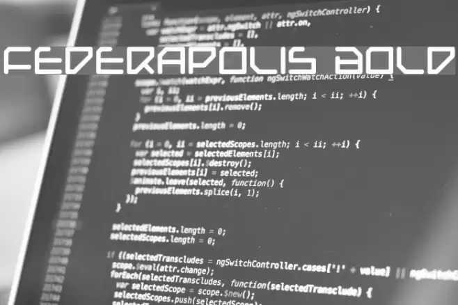 Federapolis Bold फ़ॉन्ट examples