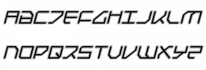 Federapolis College Italic फ़ॉन्ट अपरकेस