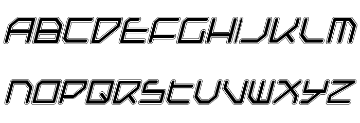 Federapolis College Italic Font LOWERCASE
