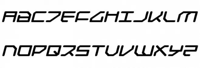 Federapolis Expanded Bold Italic 字体 大写