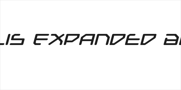 Federapolis Expanded Bold Italic Logo