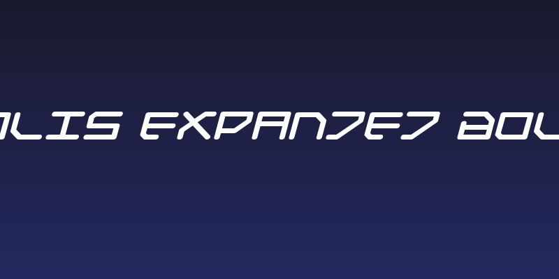 Federapolis Expanded Bold Italic Social Header