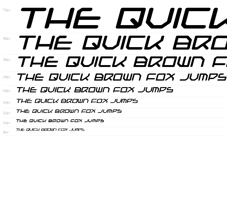 Federapolis Expanded Bold Italic Waterfall