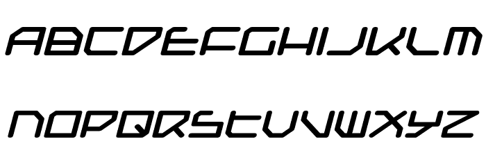 Federapolis Expanded Bold Italic Font LOWERCASE