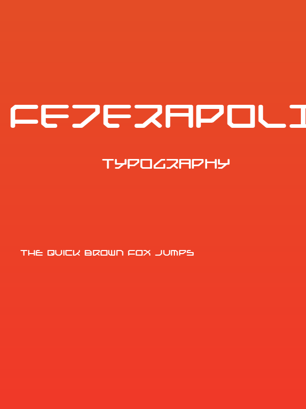 Federapolis Expanded Bold Poster