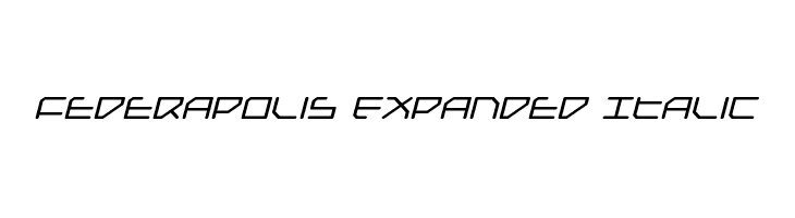 Federapolis Expanded Italic  Free Fonts Download