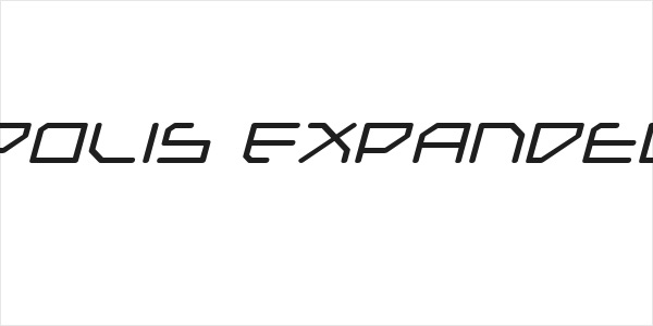 Federapolis Expanded Italic Logo